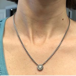 David yurman cookie with diamonds necklace. Euc.